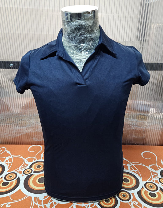 Polo azul marino de manga corta - Hombre